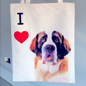 St. Bernard Art Canvas Bag